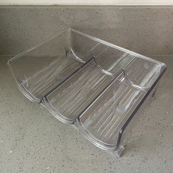 Clear Wine Racks for Refrigerator, Water Bottle Organizer, 3Bottles - Picture 4 of 5